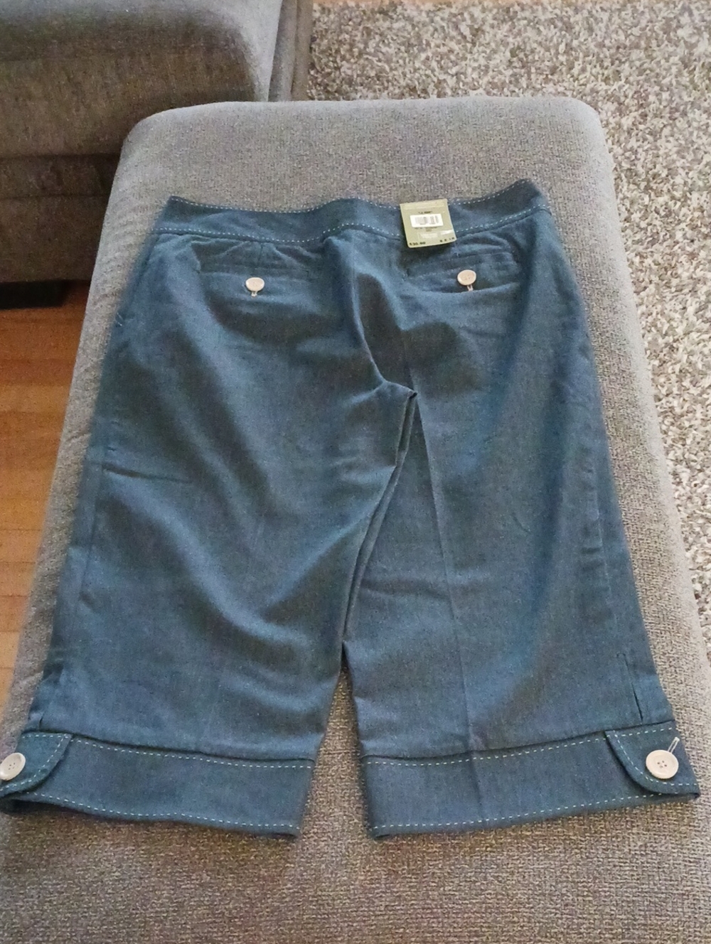 DENVER HAYES Women’s Dark Teal Casual CAPRI.